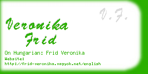 veronika frid business card